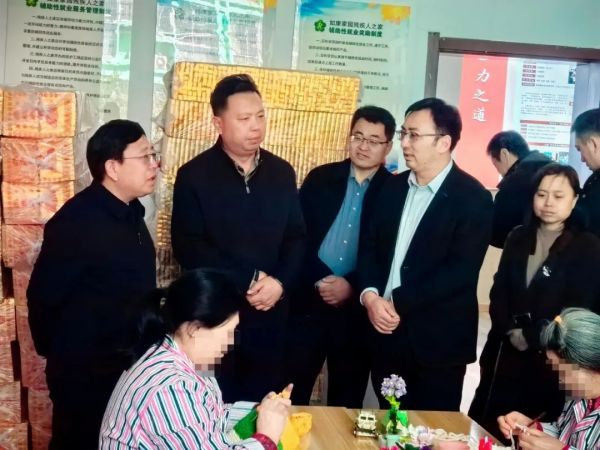 省残联权益保障和教育就业部三级调研员陈小虎调研泰安天辰娱乐医院“如康家园”